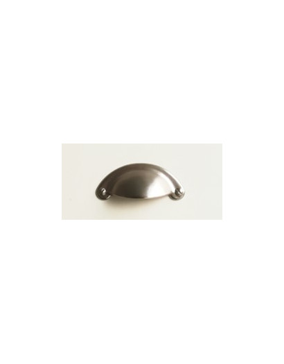 Poignée coquille nickel mat