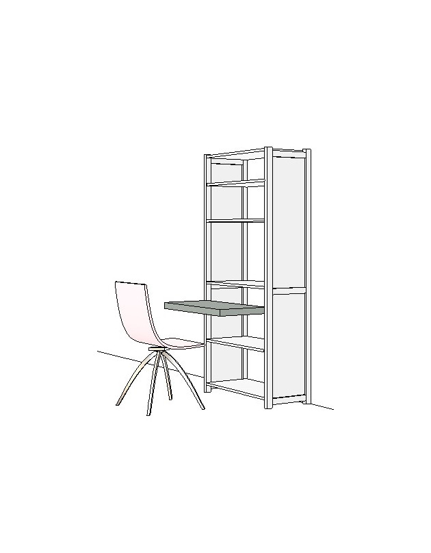 Tablette coulissante pour bureau 100 cm