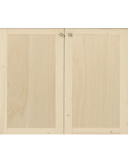 1 jeu de  portes  cadre plaqué AKO 100 cm