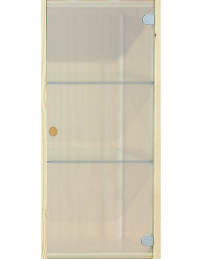 Porte droite en verre dépoli largeur 50 cm