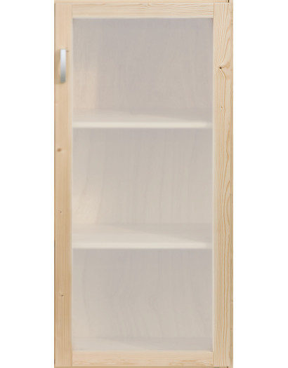 Porte droite cadre vitré dépoli 50 cm