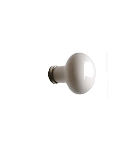 Bouton PORCELAINE blanc