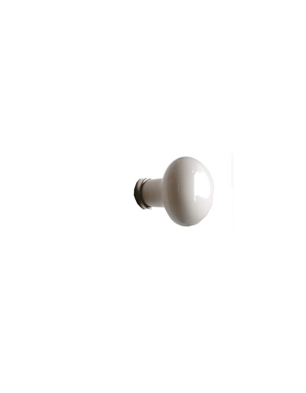 Bouton porcelaine blanc