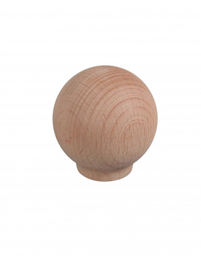 Bouton de porte - Boule en bois 30 mm