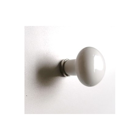 Bouton porcelaine blanc