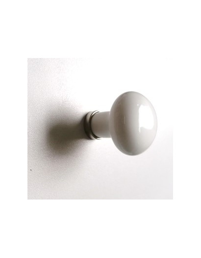 Bouton porcelaine blanc