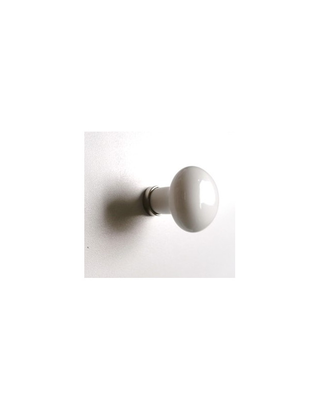 Bouton porcelaine blanc