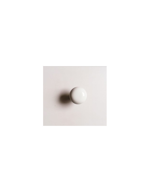 Bouton porcelaine blanc