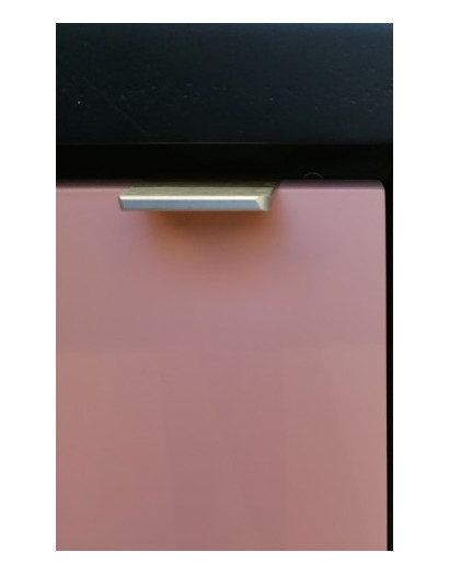 Poignée EDGE STRAIGHT nickel mat